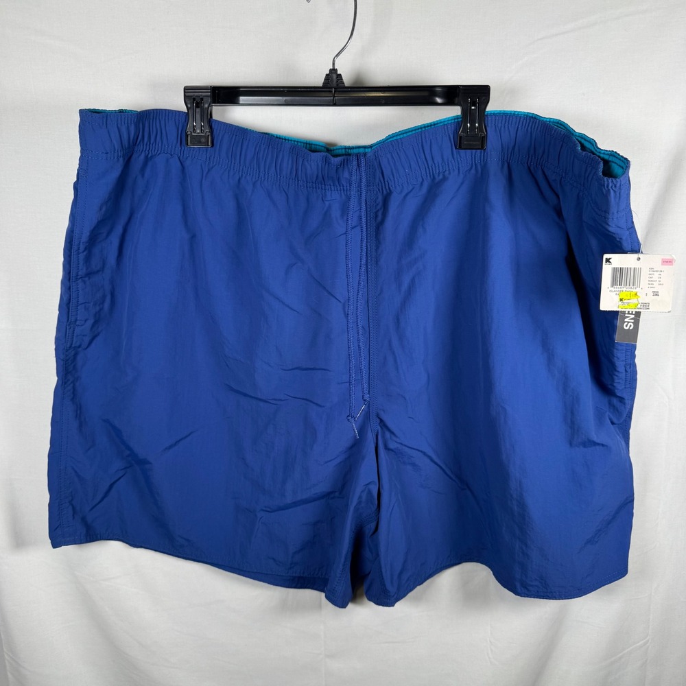 Islander Swim Trunks Mens 3XL Blue Nylon Mesh Lined Board Shorts NWT